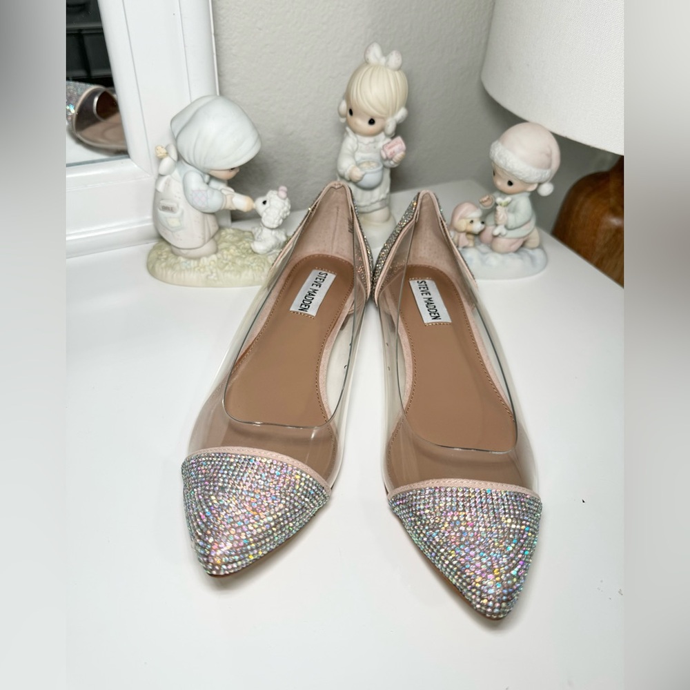 Steve Madden Rhinestone Flats - Picture 2 of 5